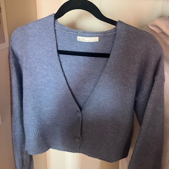 OAK + FORT Oversized Blue Cardigan - Picture 4 of 5